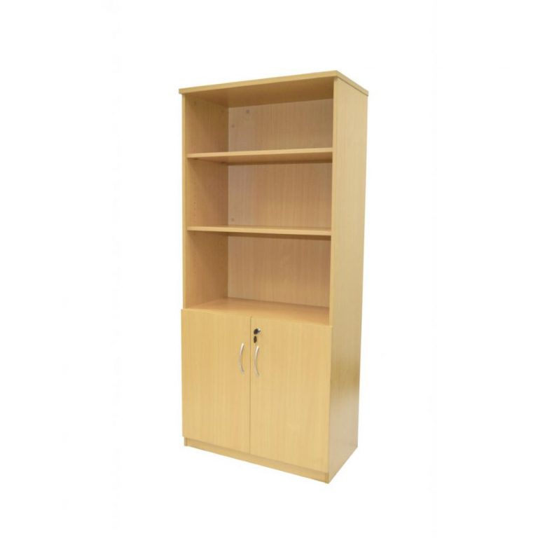 Combination Cupboard Light Oak (1800mm) The Office Furniture Company