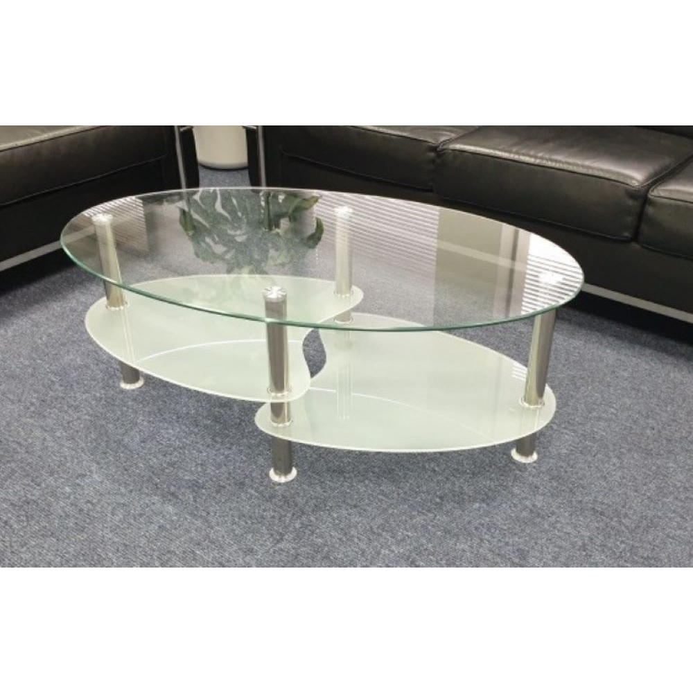 2 Tier Glass Coffee Table The Office Furniture Company