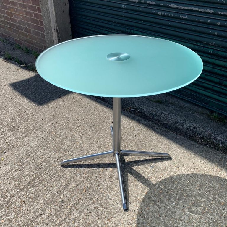 Frosted Glass Bistro Table The Office Furniture Company