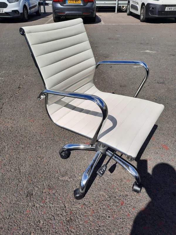 Faux Leather Ribbed Operators Chair The Office Furniture Company